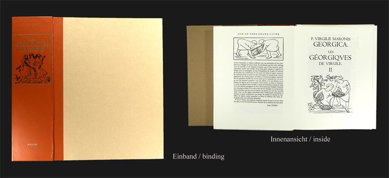 P. Virgilii Maronis Georgica. Les Géorgiques de Virgile. - EOS BUCHANTIQUARIAT BENZ Vergil: -P. Virgilii Maronis Georgica. Les Géorgiques de Virgile.