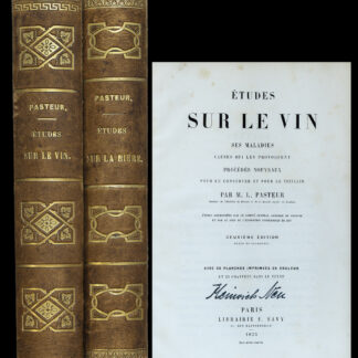 Pasteur, L(ouis): -Etudes sur la bière, ses maladies, causes qui provoquent, ...