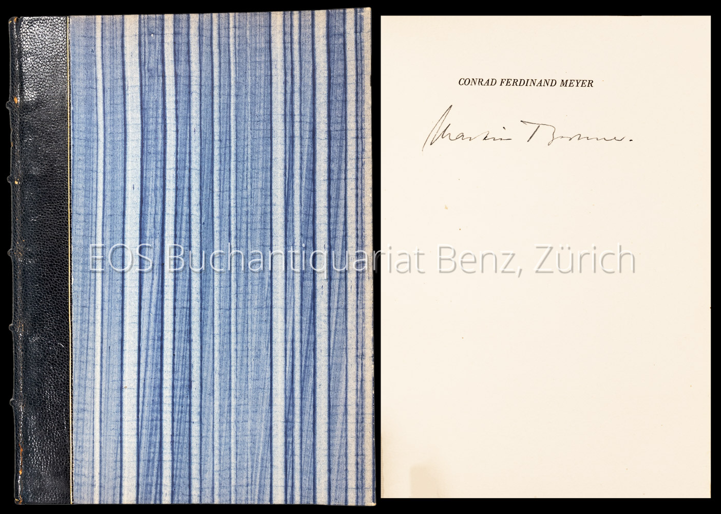 Conrad Ferdinand Meyer. - EOS BUCHANTIQUARIAT BENZ Bodmer, Martin: -Conrad Ferdinand Meyer.