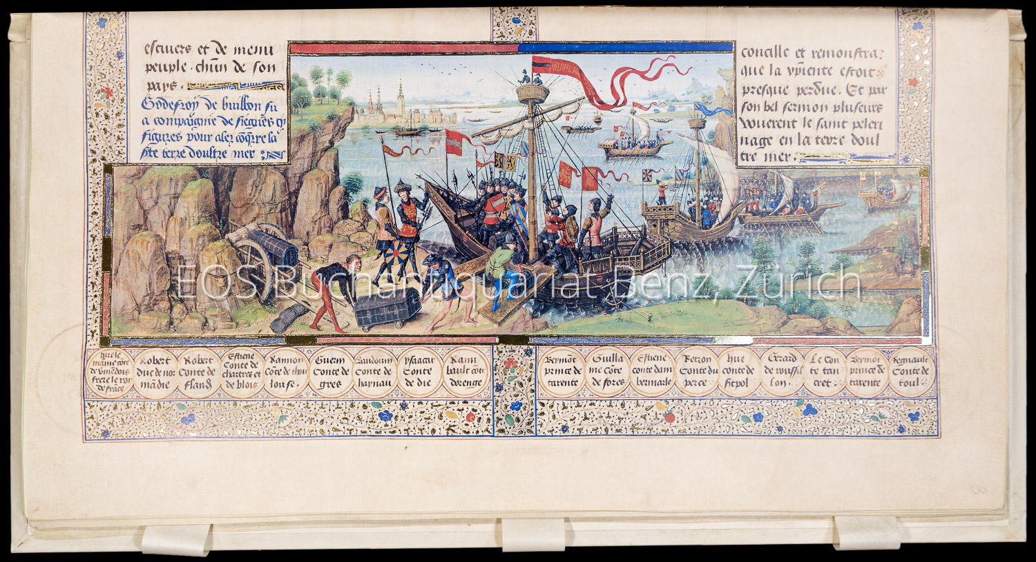 Die Chronik des Kreuzfahrer-Königreichs Jerusalem - Les chroniques de Jherusalem Abregies. - EOS BUCHANTIQUARIAT BENZ -Die Chronik des Kreuzfahrer-Königreichs Jerusalem - Les chroniques de Jherusalem Abregies.