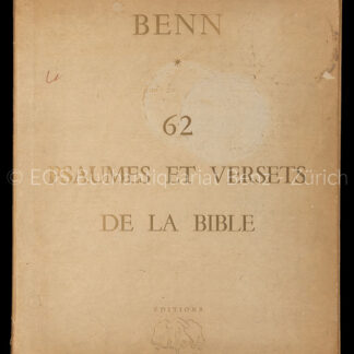 Benn: -62 psaumes et versets de la Bible.