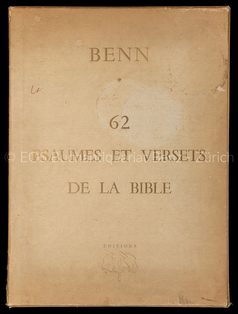 62 psaumes et versets de la Bible. - EOS BUCHANTIQUARIAT BENZ Benn: -62 psaumes et versets de la Bible.