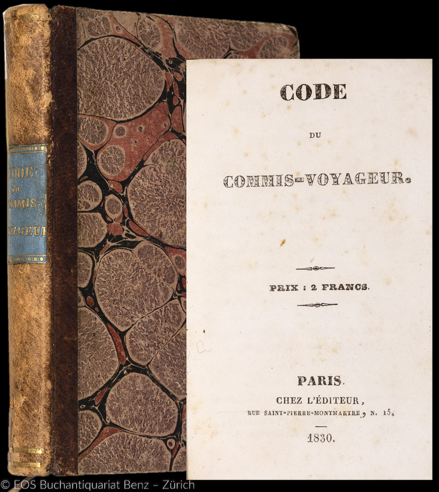 Code du commis-voyageur. - EOS BUCHANTIQUARIAT BENZ -Code du commis-voyageur.
