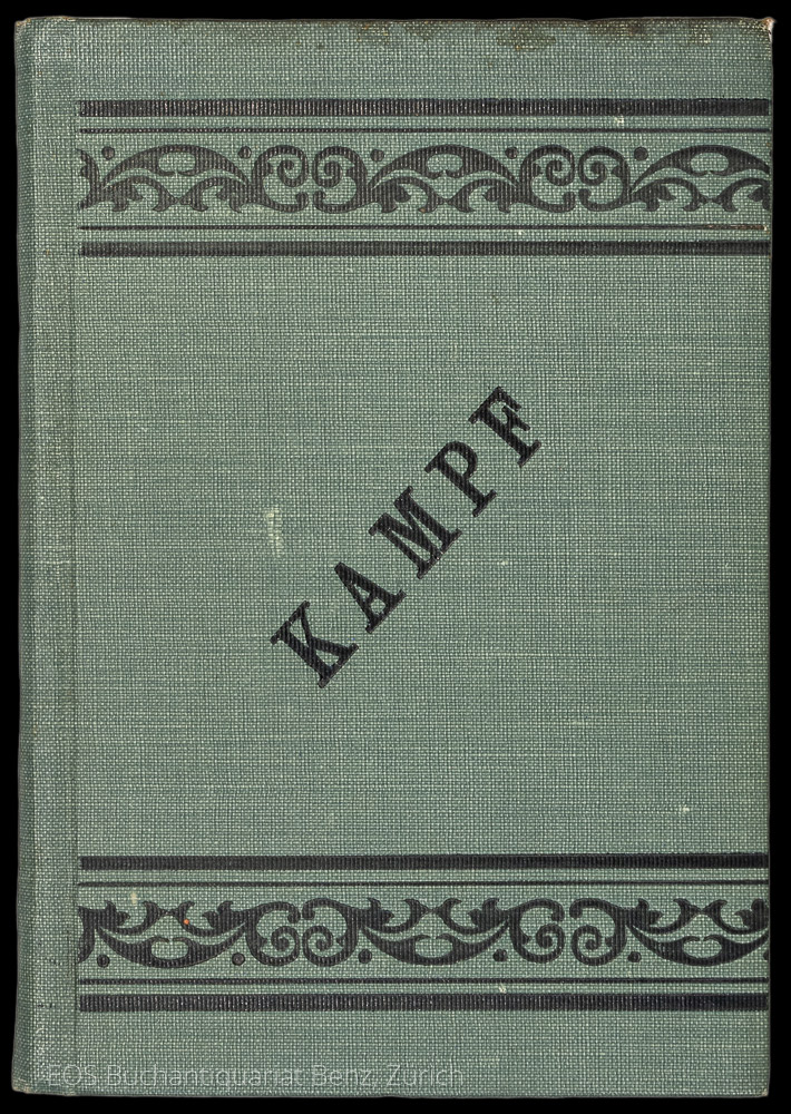 Kampf. - EOS BUCHANTIQUARIAT BENZ Lasker, Dr. Emanuel; -Kampf.