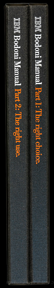 IBM Bodoni Manual – - EOS BUCHANTIQUARIAT BENZ Gerstner, Karl: -IBM Bodoni Manual –