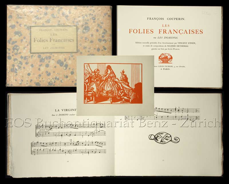 Les Folies Françaises ou Les Dominos. - EOS BUCHANTIQUARIAT BENZ Couperin, François: -Les Folies Françaises ou Les Dominos.