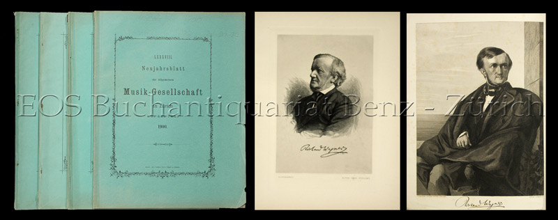 Richard Wagner als Dichter und Denker. - Richard Wagner in Zürich Teil I (- III), (1849-1858). - EOS BUCHANTIQUARIAT BENZ Lüning, O. u. Steiner, A: -Richard Wagner als Dichter und Denker. - Richard Wagner in Zürich Teil I (- III), (1849-1858).