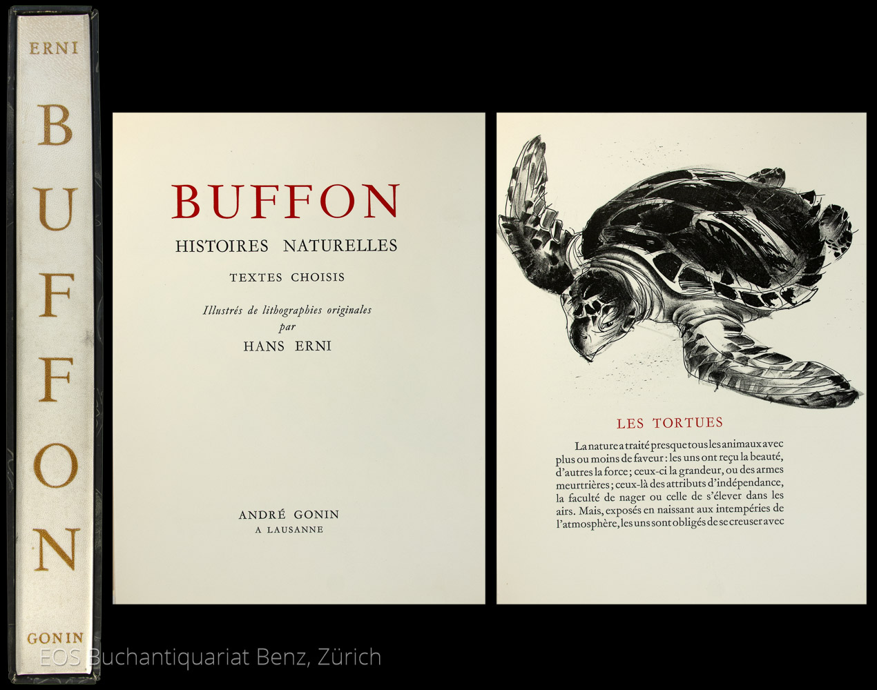 Button - Histoires naturelles. - EOS BUCHANTIQUARIAT BENZ Georges-Louis Leclerc de Buffon. -Button - Histoires naturelles.