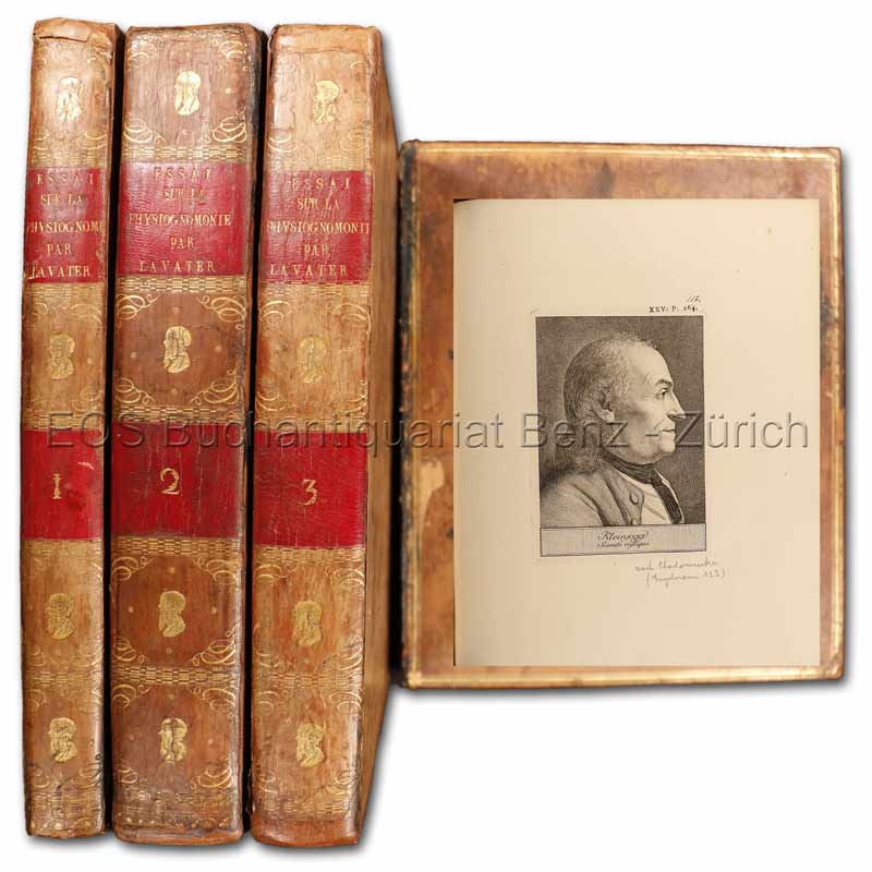 Essai sur la physiognomie, destiné A faire Connoìtre l'Homme & à le faire Aimer. - EOS BUCHANTIQUARIAT BENZ Lavater, Johann Kaspar: -Essai sur la physiognomie, destiné A faire Connoìtre l'Homme & à le faire Aimer.