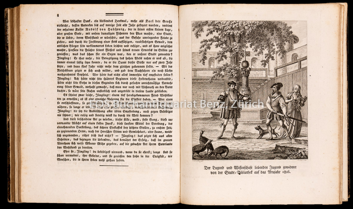 Neujahrsblätter der Stadtbibliothek Zürich. - EOS BUCHANTIQUARIAT BENZ -Neujahrsblätter der Stadtbibliothek Zürich.