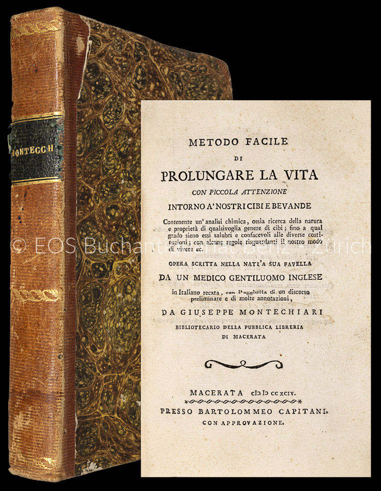 Metodo facile di prolungare la vita - EOS BUCHANTIQUARIAT BENZ Montechiari, Giuseppe: -Metodo facile di prolungare la vita