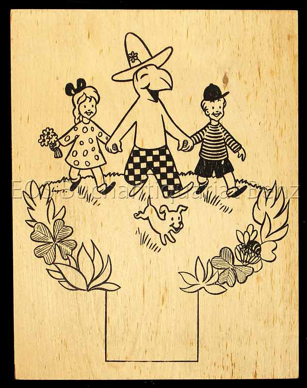 Laubsägeholzplatte. - EOS BUCHANTIQUARIAT BENZ Lips, Robert: -Laubsägeholzplatte.