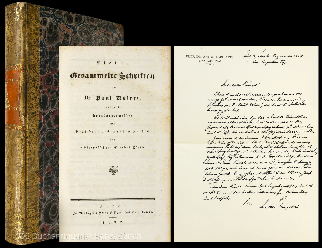 Kleine Gesammelte Schriften. - EOS BUCHANTIQUARIAT BENZ Usteri, Paulus: -Kleine Gesammelte Schriften.