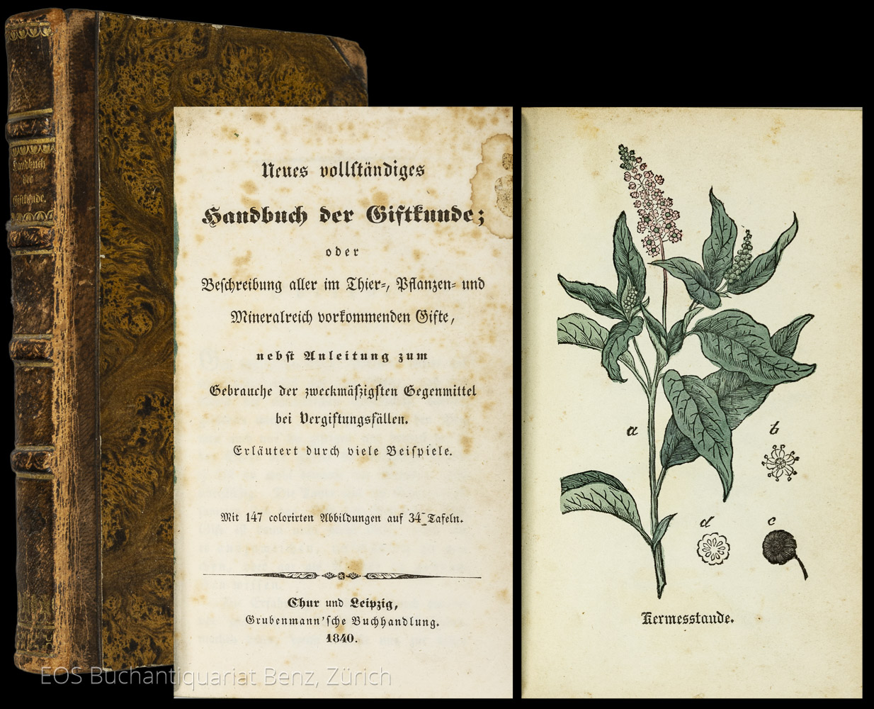 Neues vollständiges Handbuch der Giftkunde, - EOS BUCHANTIQUARIAT BENZ -Neues vollständiges Handbuch der Giftkunde,