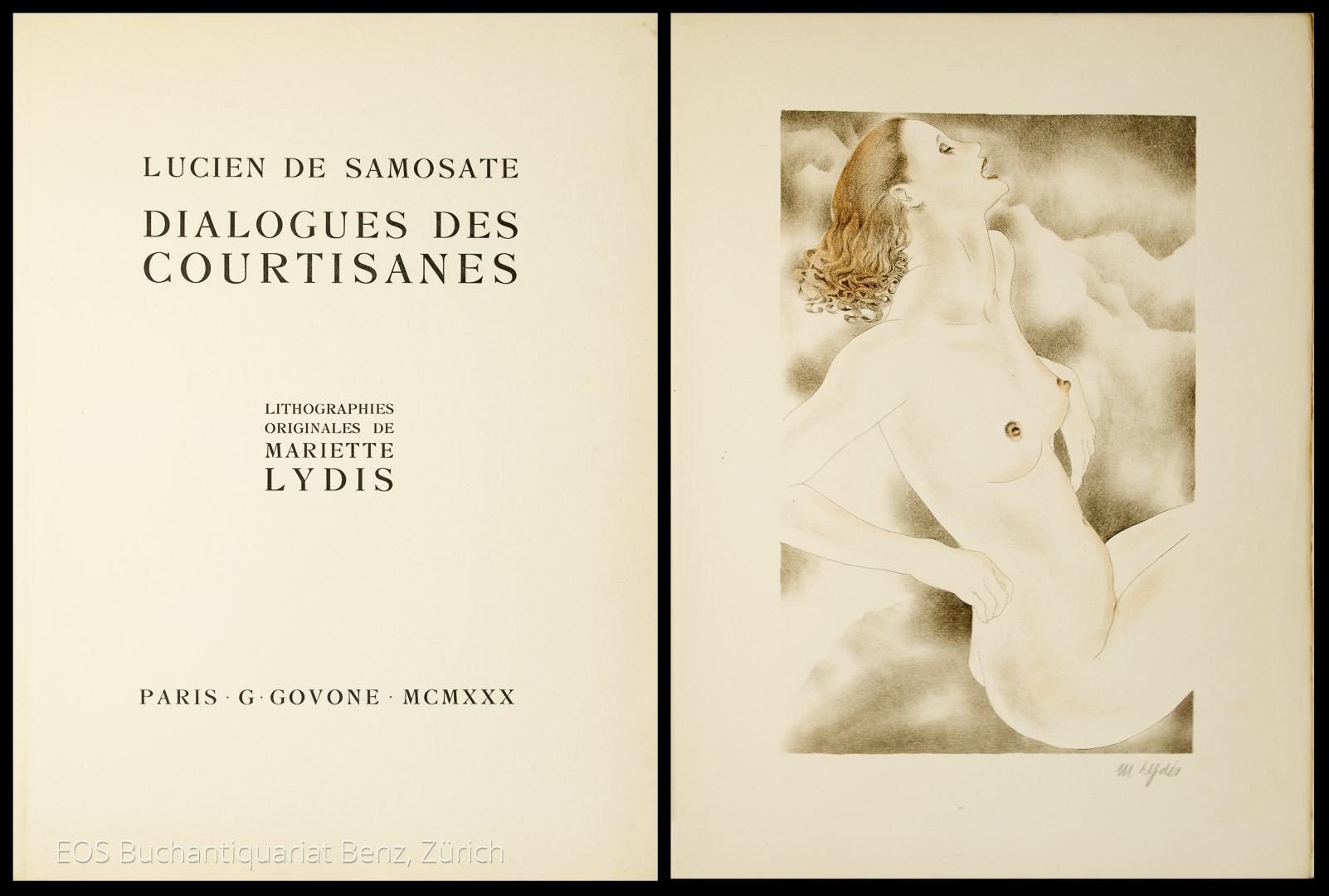 Dialogues des courtisanes. - EOS BUCHANTIQUARIAT BENZ Lucien de Samosate (d.i. Lukianos): -Dialogues des courtisanes.