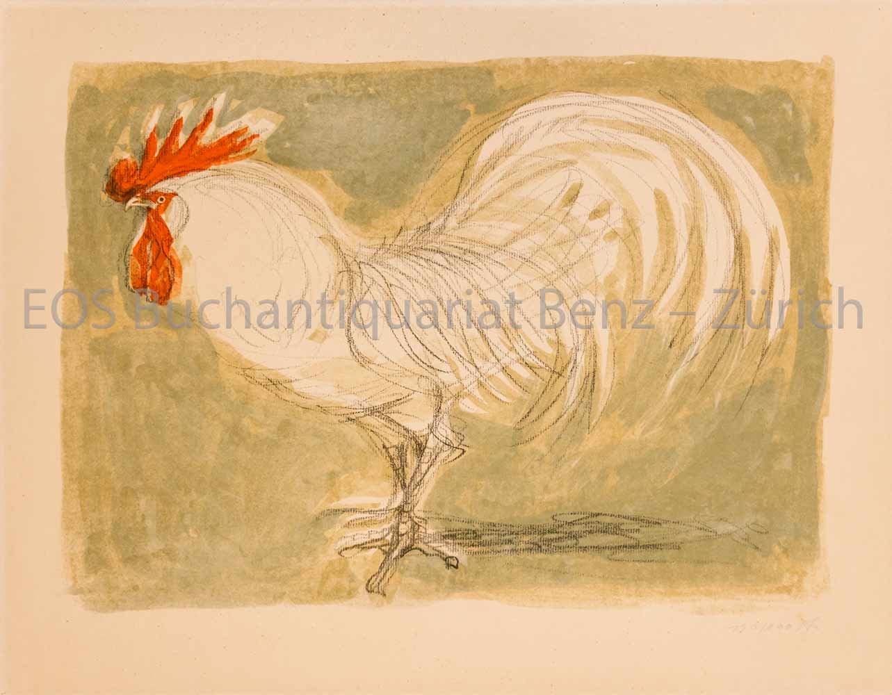 Weisser Hahn II. - EOS BUCHANTIQUARIAT BENZ Fischer, Hans (1909–1958): -Weisser Hahn II.
