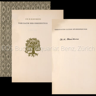 Kleukens, Ch(ristian) H(einrich): -Vom Baum der Erkenntnis.