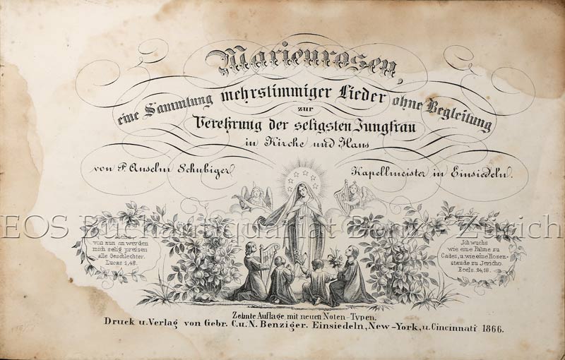 Marienrosen, - EOS BUCHANTIQUARIAT BENZ Schubiger, Anselm: -Marienrosen,