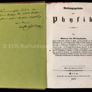 Ettingshausen, Andreas von: -Anfangsgründe der Physik.