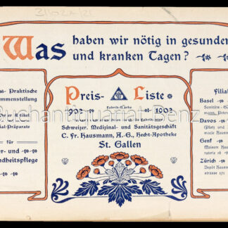 -Was haben wir nötig in gesunden und kranken Tagen?