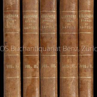 Giannone, Pietro; -Storia civile del regno di Napoli.