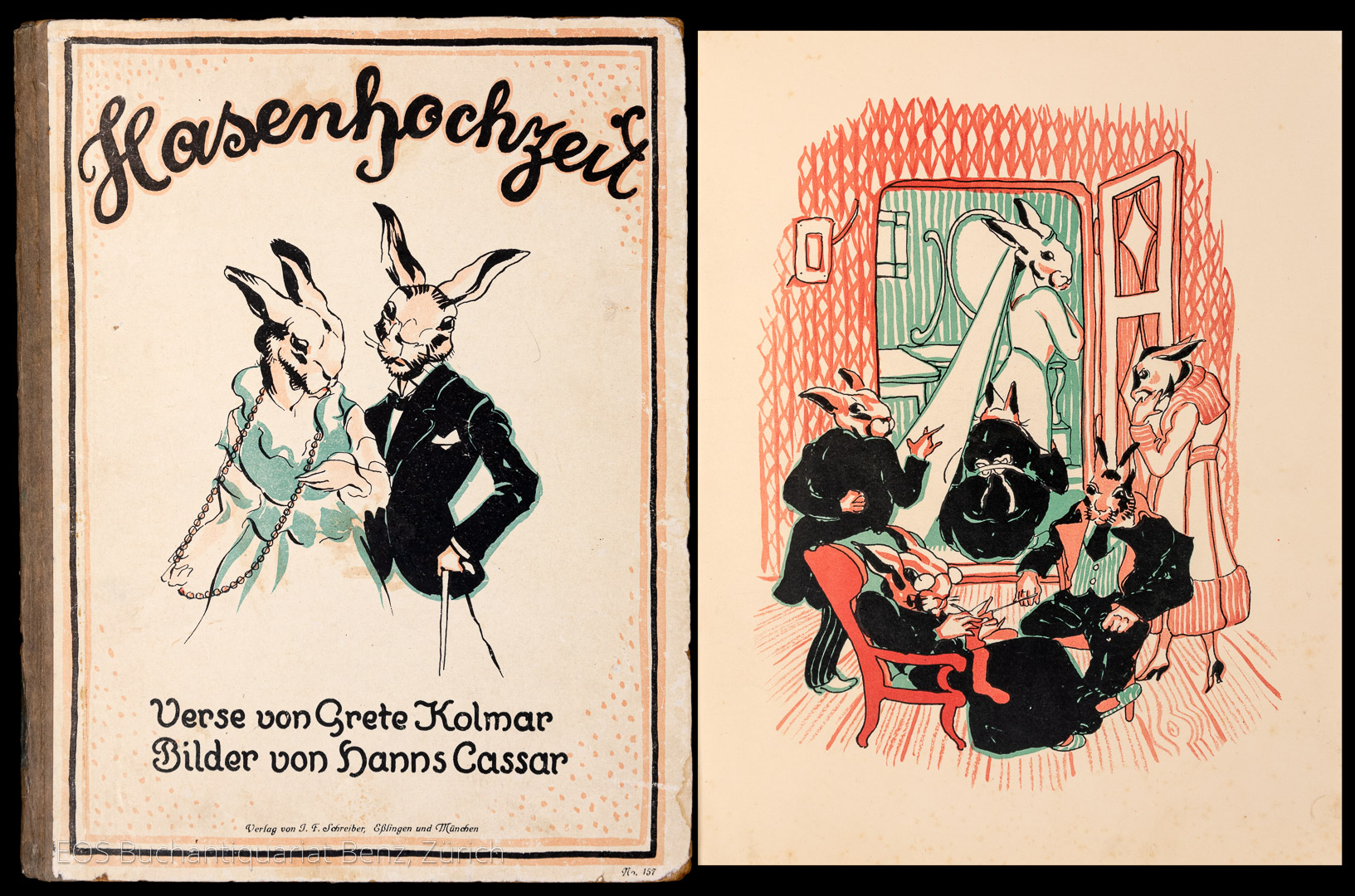 Hasenhochzeit. - EOS BUCHANTIQUARIAT BENZ Kolmar, Grete: -Hasenhochzeit.