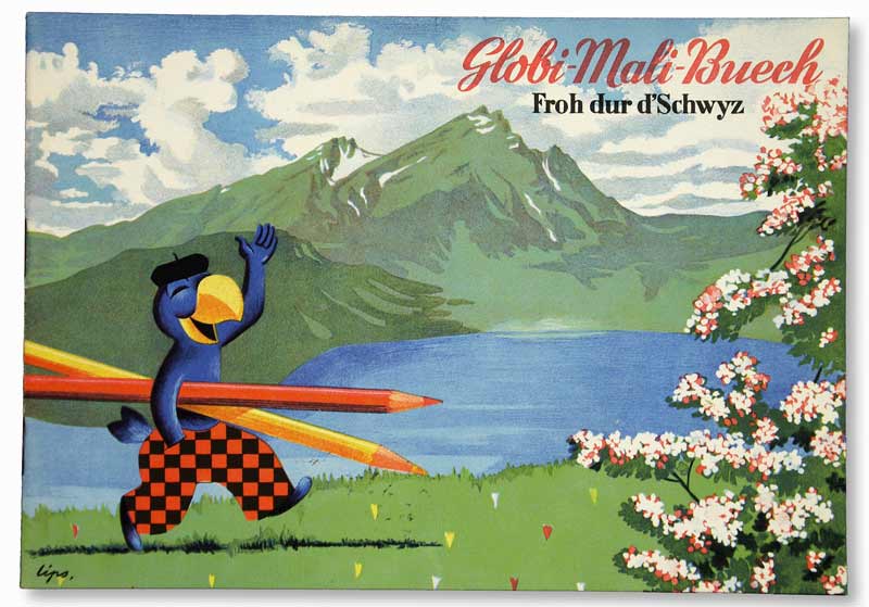 Froh dur d'Schwyz. - Globi-Mali-Buech. - EOS BUCHANTIQUARIAT BENZ Lips, Robert: -Froh dur d'Schwyz. - Globi-Mali-Buech.