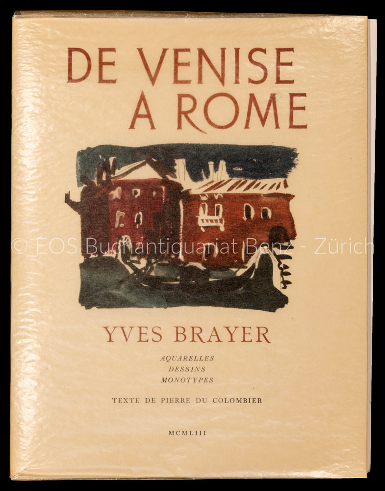 De Venise à Rome. - EOS BUCHANTIQUARIAT BENZ Colombier, Pierre du: -De Venise à Rome.