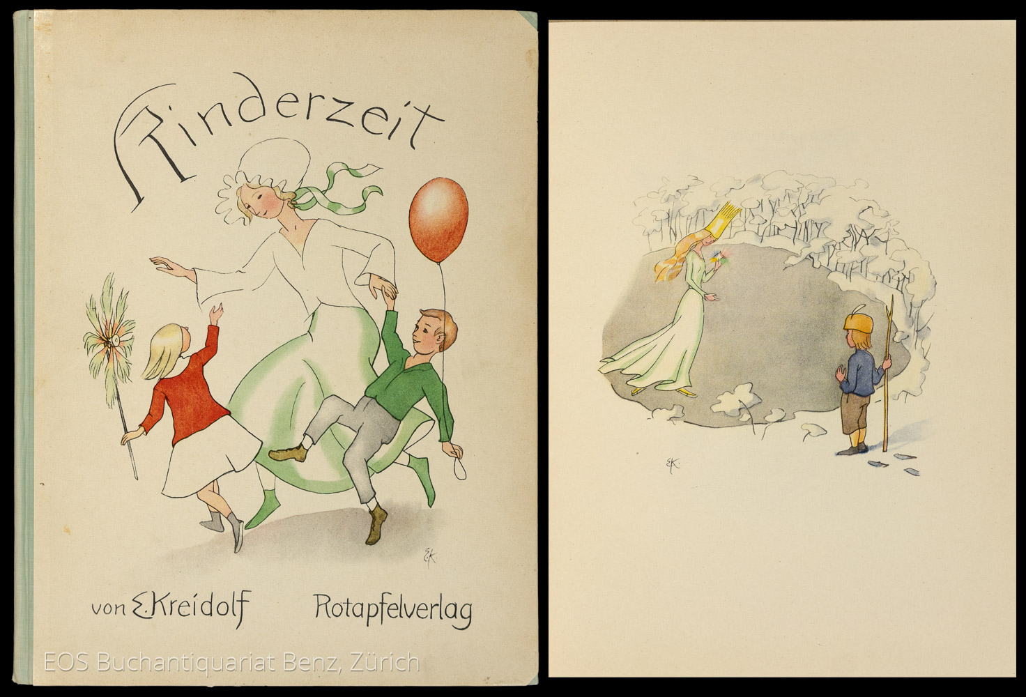 Kinderzeit. - EOS BUCHANTIQUARIAT BENZ Kreidolf, Ernst: -Kinderzeit.