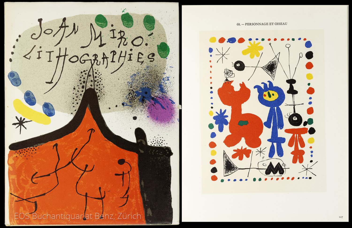 Joan Miró – - EOS BUCHANTIQUARIAT BENZ Leiris, Michel u. Mourlot, Fernand: -Joan Miró –
