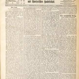 -Neue Zürcher Zeitung und schweizerisches Handelsblatt.