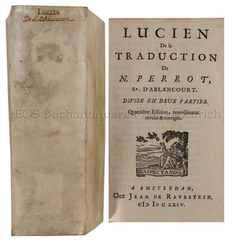 Lucien de la traduction - EOS BUCHANTIQUARIAT BENZ Lucian Samosatensis (d.i. Lukianos): -Lucien de la traduction