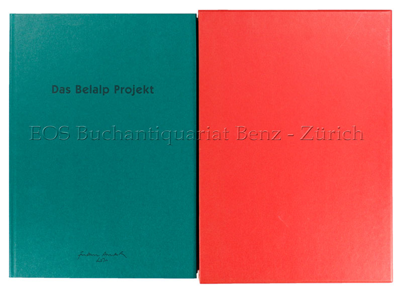 Das Belalp Projekt. - EOS BUCHANTIQUARIAT BENZ Wyss, Franz Anatol: -Das Belalp Projekt.