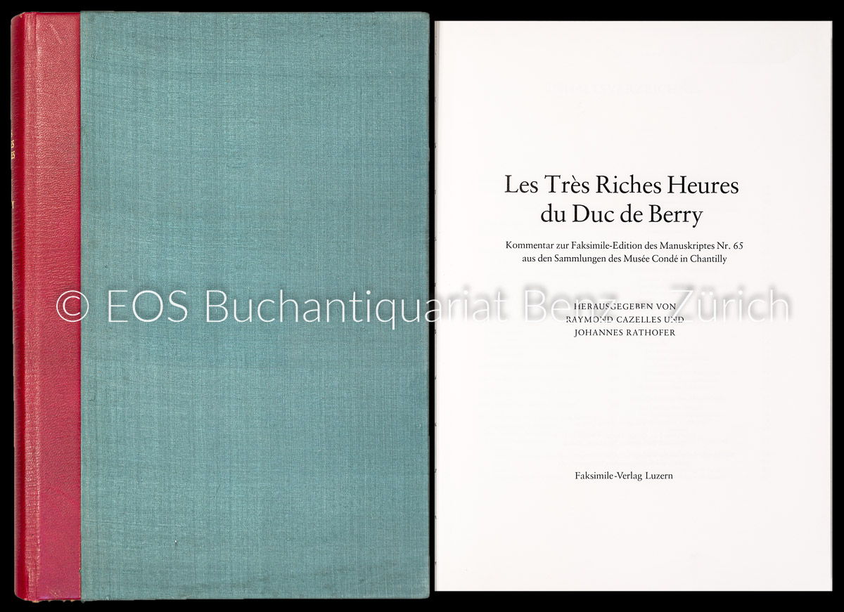 Les très riches heures du duc de Berry. - EOS BUCHANTIQUARIAT BENZ -Les très riches heures du duc de Berry.