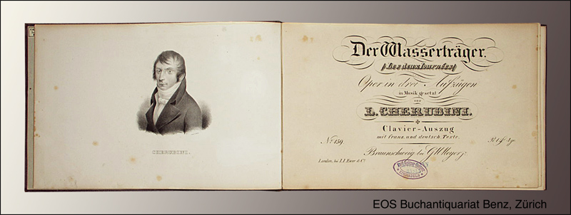 Der Wasserträger. - EOS BUCHANTIQUARIAT BENZ Cherubini, L(uigi): -Der Wasserträger.