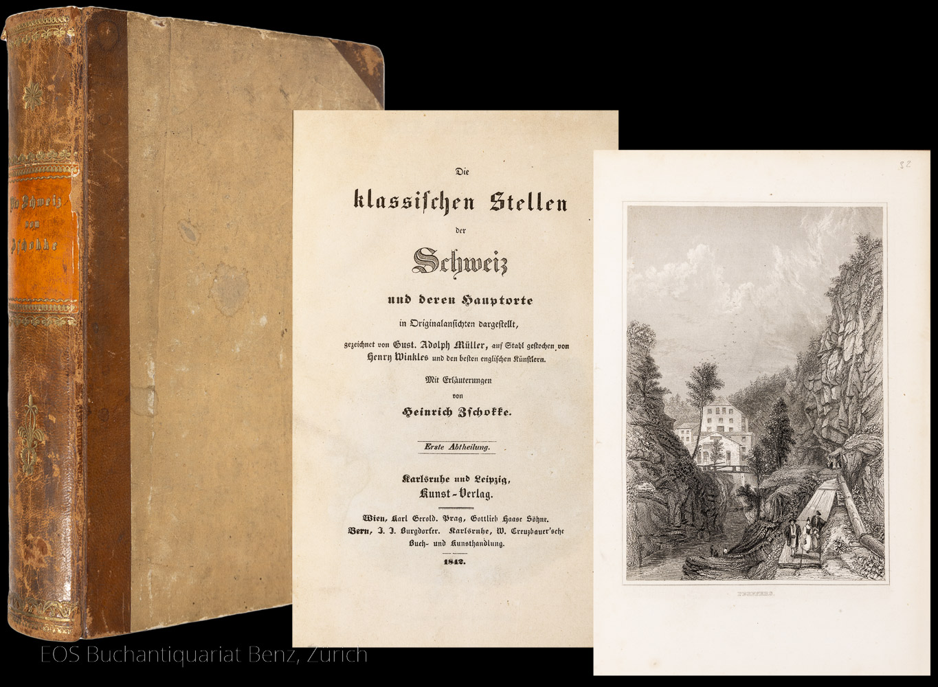 Die klassischen Stellen der Schweiz - EOS BUCHANTIQUARIAT BENZ Zschokke, Heinrich: -Die klassischen Stellen der Schweiz