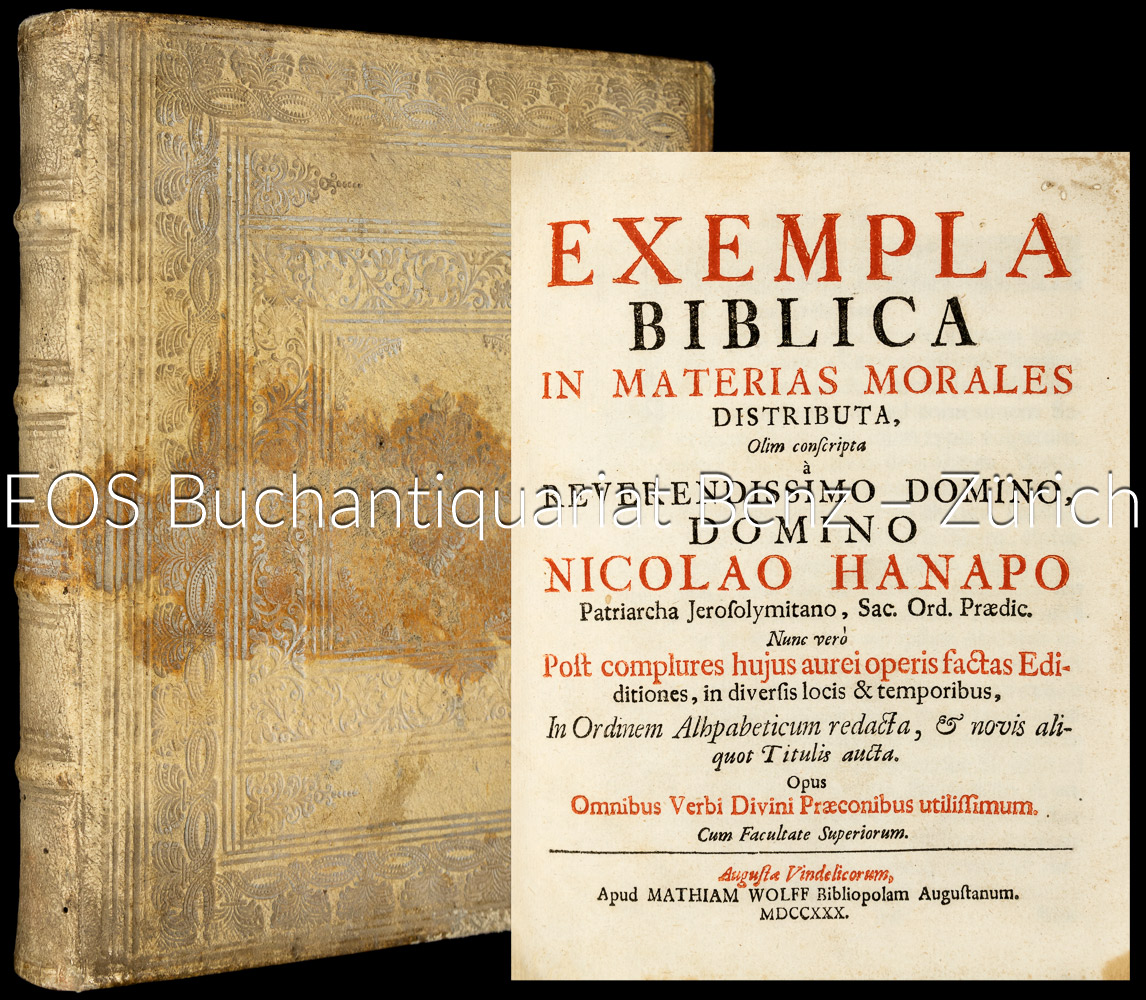 Exempla Biblica In Materias Morales Distributa. - EOS BUCHANTIQUARIAT BENZ Nicolaus de Hanappes: -Exempla Biblica In Materias Morales Distributa.