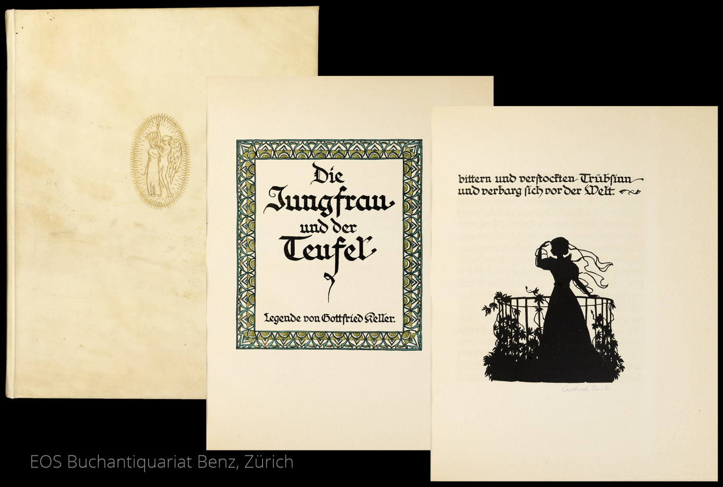 Die Jungfrau und der Teufel. - EOS BUCHANTIQUARIAT BENZ Keller, Gottfried: -Die Jungfrau und der Teufel.