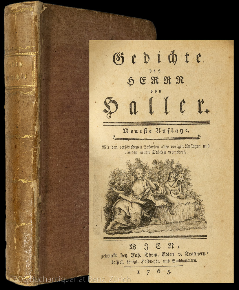 Gedichte des Hern von Haller. - EOS BUCHANTIQUARIAT BENZ Haller, Albrecht von: -Gedichte des Hern von Haller.