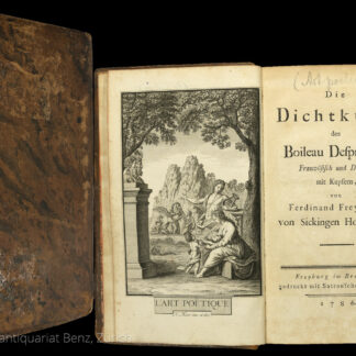 Boileau Despréaux, Nicolas: -Die Dichtkunst des Boileau Despréaux.