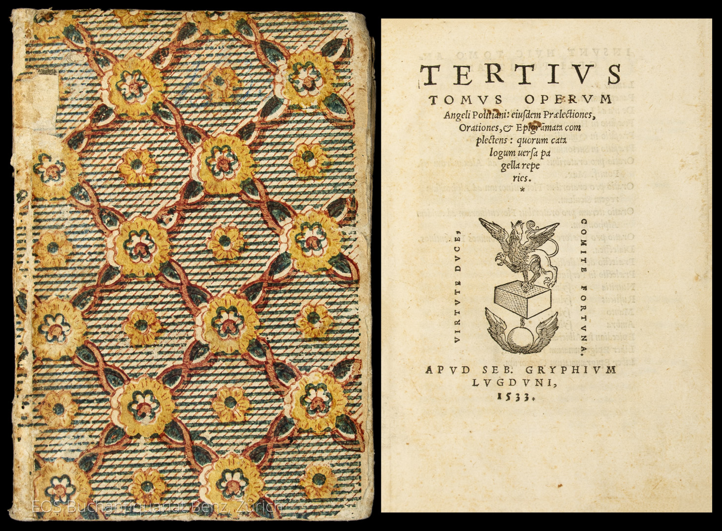 A. Politiani opera. - EOS BUCHANTIQUARIAT BENZ Poliziano, Angelo: -A. Politiani opera.