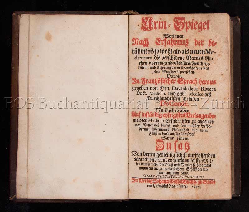 Urin-Spiegel. - EOS BUCHANTIQUARIAT BENZ Davach de la Riviere, Jean: -Urin-Spiegel.