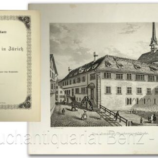 Vögeli, A. S.: -Neujahrsblatt herausgegeben von der Stadtbibliothek in Zürich auf das Jahr 1853 (und 1854).