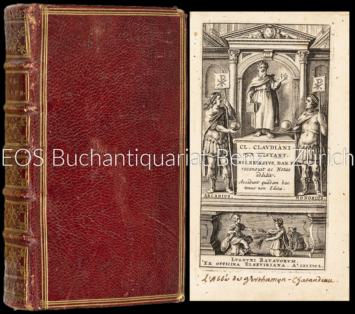 Cl. Claudiani Quae exstant. - EOS BUCHANTIQUARIAT BENZ Claudianus, Claudius: -Cl. Claudiani Quae exstant.