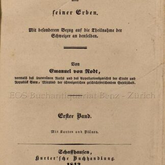 Rodt, Emanuel von: -Die Feldzüge Karls des Kühnen,