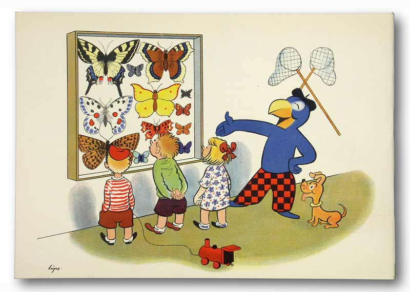 Globi fangt Summer-Vögel (Schmetterlinge). - EOS BUCHANTIQUARIAT BENZ Lips, Robert: -Globi fangt Summer-Vögel (Schmetterlinge).