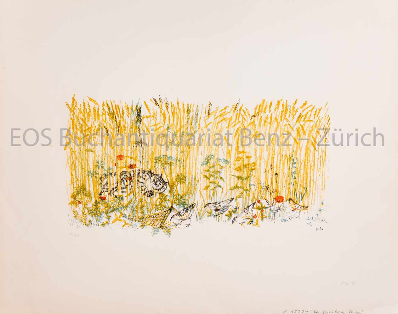 Der gestiefelte Kater – Kornfeld I. - EOS BUCHANTIQUARIAT BENZ Fischer, Hans (1909–1958): -Der gestiefelte Kater – Kornfeld I.