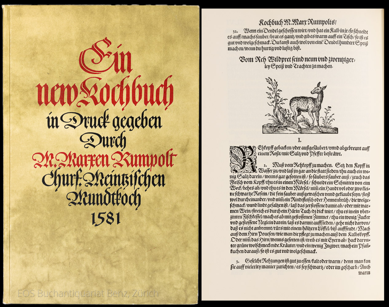 Ein new Kochbuch. - EOS BUCHANTIQUARIAT BENZ Rumpolt, Marx: -Ein new Kochbuch.