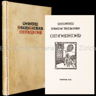 Hadloub, Johan: -Meister Johans Hadloubs Minnelieder.