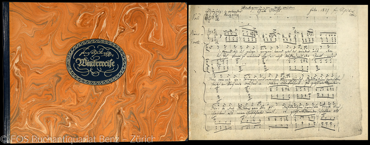 Die Winterreise. - EOS BUCHANTIQUARIAT BENZ Schubert, Franz. -Die Winterreise.